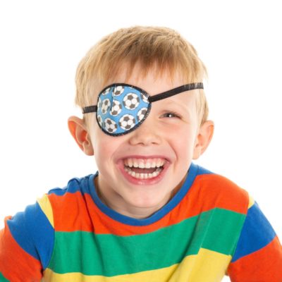 Øjenklap af stof med elastik til børn (Kay Fun Patch)