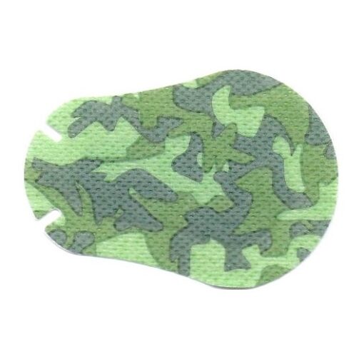 Grönt kamouflage ögonplåster för barn.