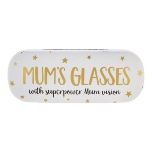 Glasögonfodral för förvaring av mammas glasögon.