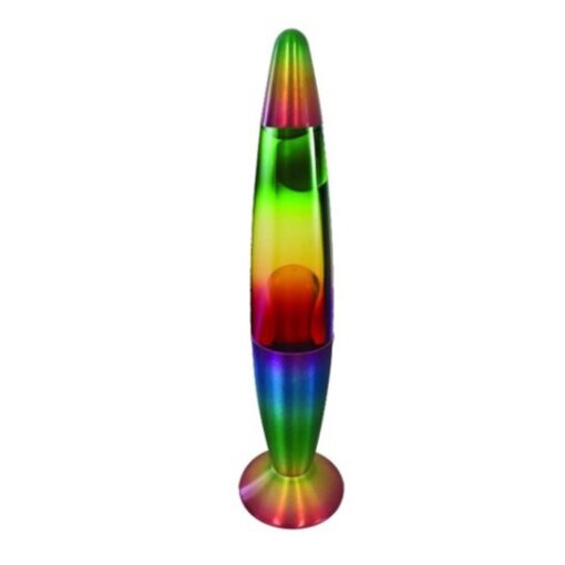 flerfärgad regnbåge lavalampa