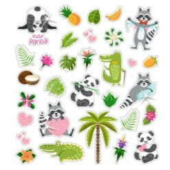Klistermärken stickers - Cute animals