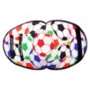 Färgglad ögonlapp med fotbollsmotiv från Kay Fun Patch. Ögonlappen är tillverkad i mjukt tyg och pryds av färgglada fotbollar. Den fästs enkelt på glasögonen och är lämplig för barn med skelning. Ögonlapp för barn med skelning. Den heter Goals