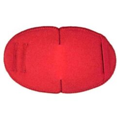 Ögonlapp till lat öga. Den är i tyg och designad för barn med glasögon. Lappen fästas på glasögonen och används för synträning. Rekommenderas av ortoptist. Märket är Kay Fun Patch. Den är enfärgad röd och heter Röd.