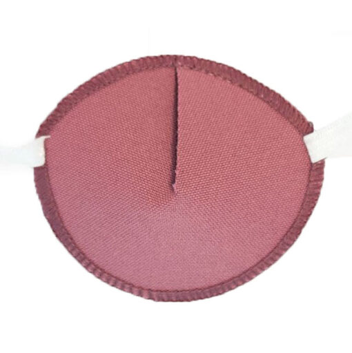 En ögonlapp med resår för vuxna. Den är i en stövd röd nyans, elegant och diskret. Märket är Kay Fun Patch. Den heter Dusky.