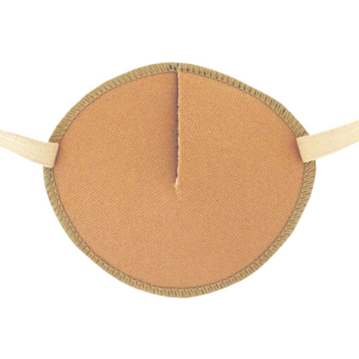 En ögonlapp med resår för vuxna. Den är sandfärgad och har en enkel, naturlig design. Märket är Kay Fun Patch. Den heter Sand.