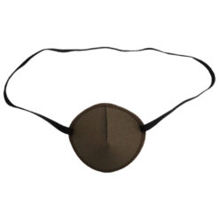 En ögonlapp med resår för vuxna. Den är brun och har en enkel, elegant design. Märket är Kay Fun Patch. Den heter Mocha.