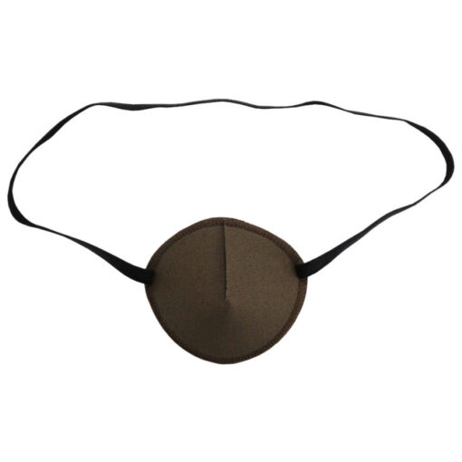 En ögonlapp med resår för vuxna. Den är brun och har en enkel, elegant design. Märket är Kay Fun Patch. Den heter Mocha.