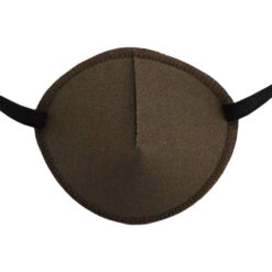 En ögonlapp med resår för vuxna. Den är brun och har en enkel, elegant design. Märket är Kay Fun Patch. Den heter Mocha.