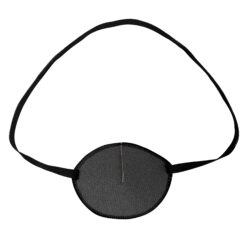 En ögonlapp med resår för vuxna. Den är grå och har en enkel, stilren design. Märket är Kay Fun Patch. Den heter Steel.