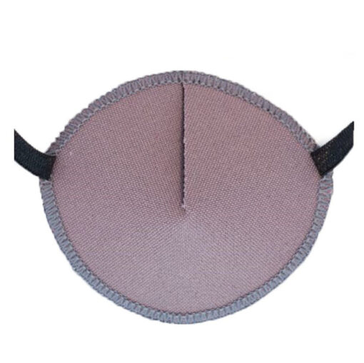En ögonlapp med resår för vuxna. Den är i en mjuk, stövblila nyans. Märket är Kay Fun Patch. Den heter Heather/Dusty.