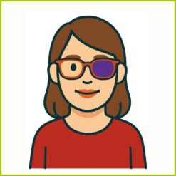 Ögonlappar för vuxna med glasögon