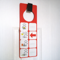 JAC5061 - Vertikal magnetisk dörrhållare för piktogram på dörr