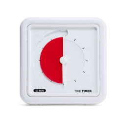 Time Timer Braille Medium Roed Disk Front 39 minutes