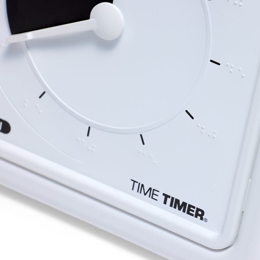 Time Timer Braille Medium närbild av svart skiva2