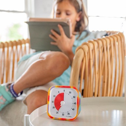 Time Timer MOD Home Edition JAC5507 Tie Dye flicka med skärmtid