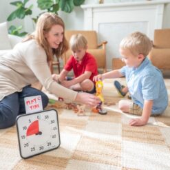 Time Timer Medium JAC5108 barn leker med vuxen - Dry Erase Card piktogram
