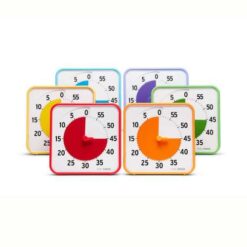 Time Timer Medium class set Primaer og sekundaere farver JAC5111 and JAC51