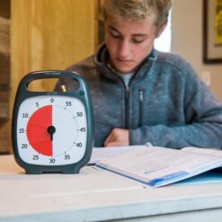 Time Timer Plus Pause Charcoal läsning