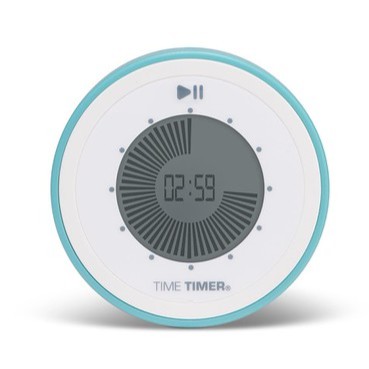 Time Timer TWIST JAC5042 Lake Day Blue Front Påslagen