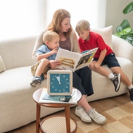 Time Timer Retro Eco Edition Barn och förälder läser