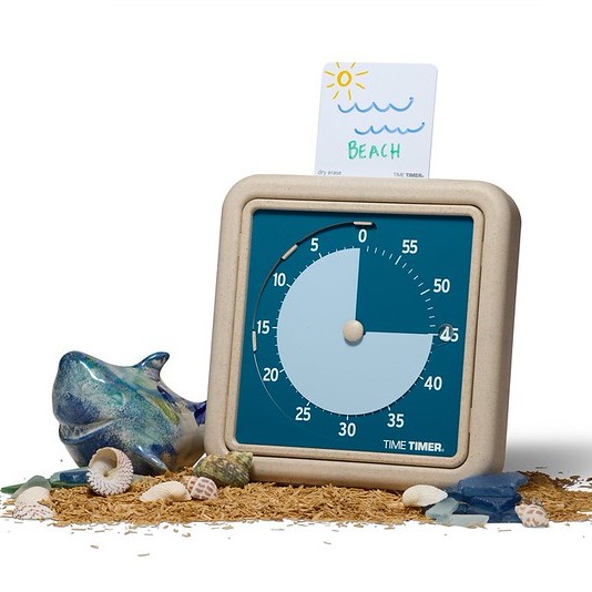 Time Timer Retro eco Edition Water Front Angle 45 min miljoe Piktogram