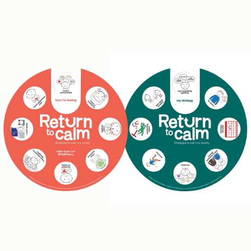 Return to Calm Girl Emotions R4005EN Känslohjul Hitta ro 1